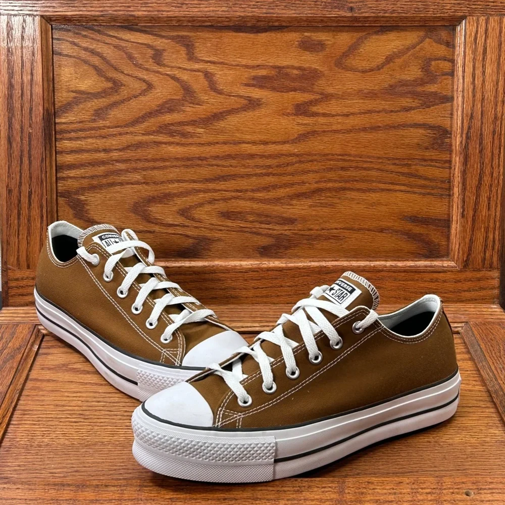 Converse‎ CTAS Lift Ox Brindle Brown White Black Shoes